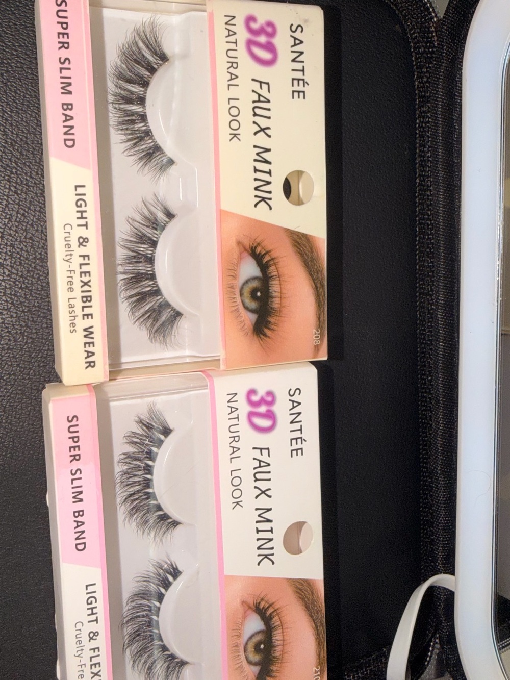3D Mink False Eyelashes - Black